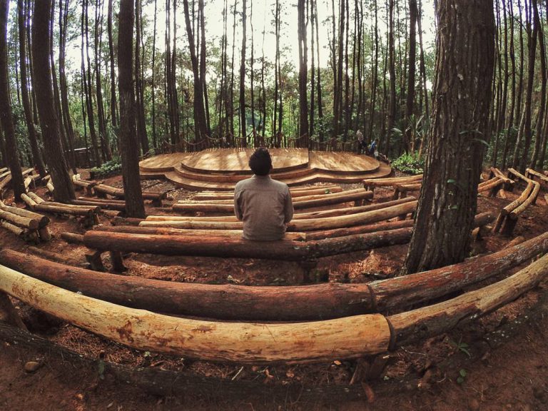 Panggung Pertunjukan Di Hutan Pinus Mangunan Dlingo Ini Keren Banget!