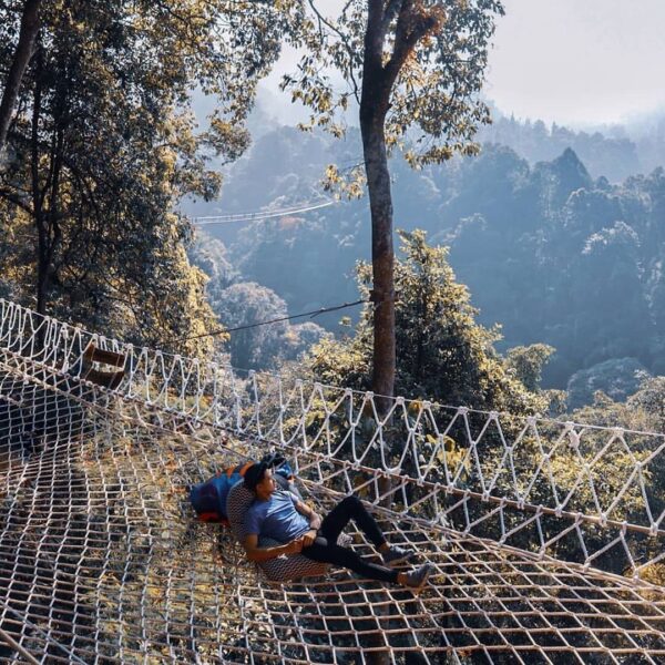 #exploresukabumi photo by  taken at De’ Balcone Resto, Taman Nasional Gunung Ged...