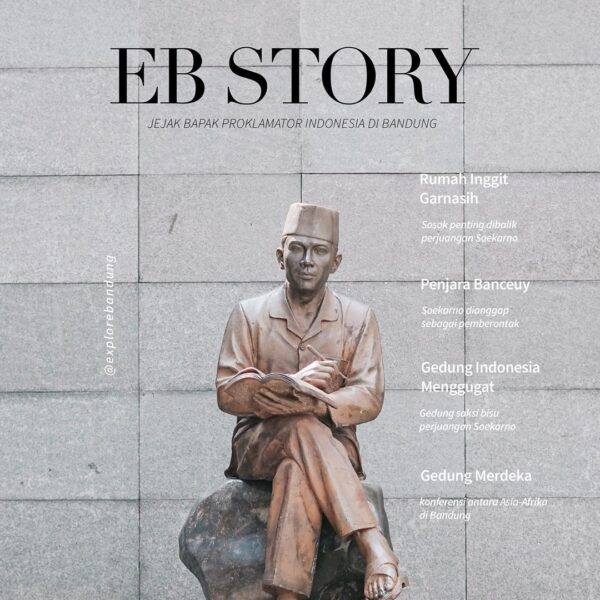 #EB_Story 
Soekarno dan Bandung menyimpan cerita dramatis bukti perjuangannya me...