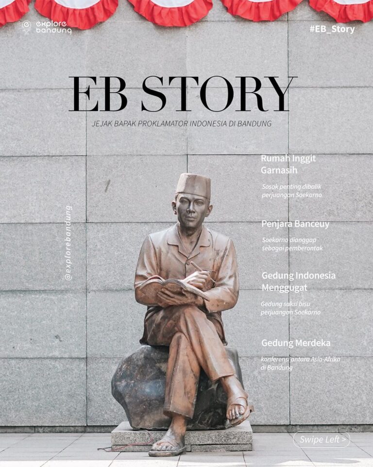 #EB_Story 
Soekarno dan Bandung menyimpan cerita dramatis bukti perjuangannya me...