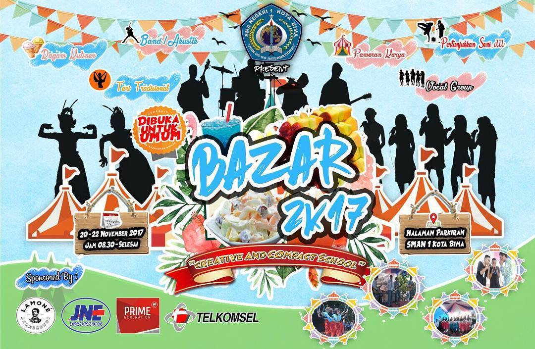 #ebevent   mempersembahkan SMANSA BAZAR 2K17
"Creative & Compact School"

Datang...