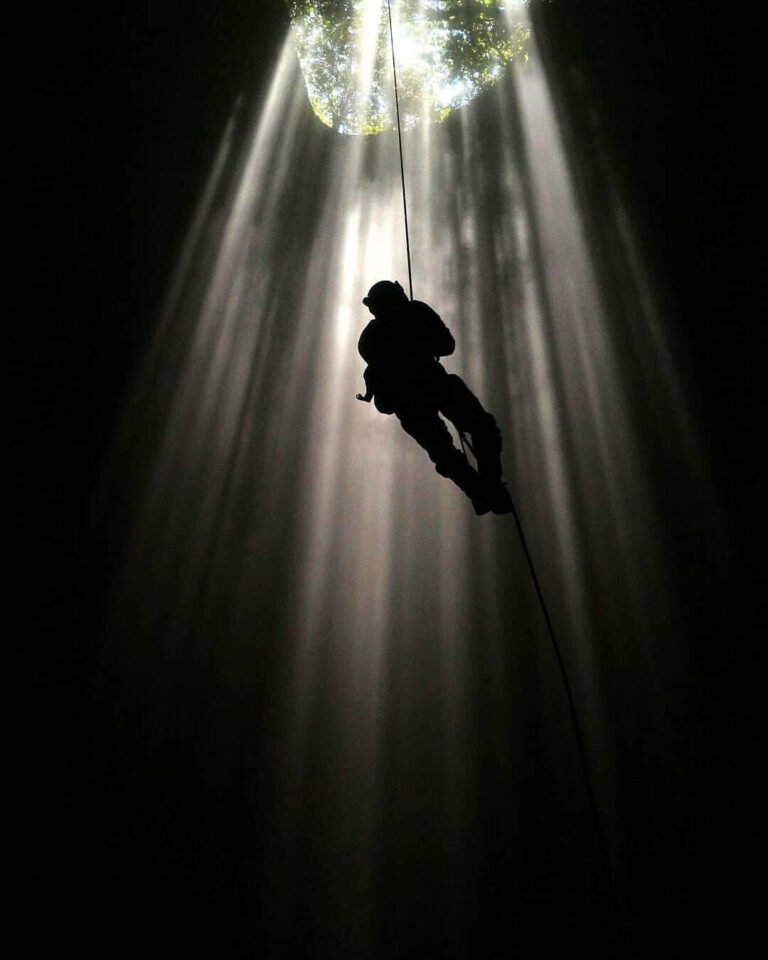 Any words for this stunning image of caving experience at Buni Ayu by  #explores...