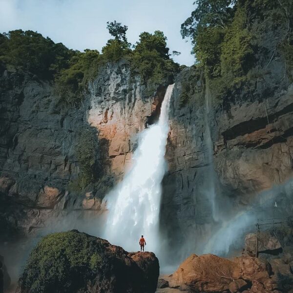 Majestic isn’t it? Curug Cimarinjung, one of must-visit waterfalls in Ciletuh, n...