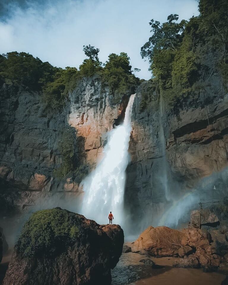 Majestic isn’t it? Curug Cimarinjung, one of must-visit waterfalls in Ciletuh, n...