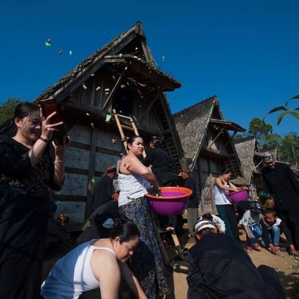 Ngadiukeun, a traditional ceremony to welcome the annual Kasepuhan Ciptagelar’s ...
