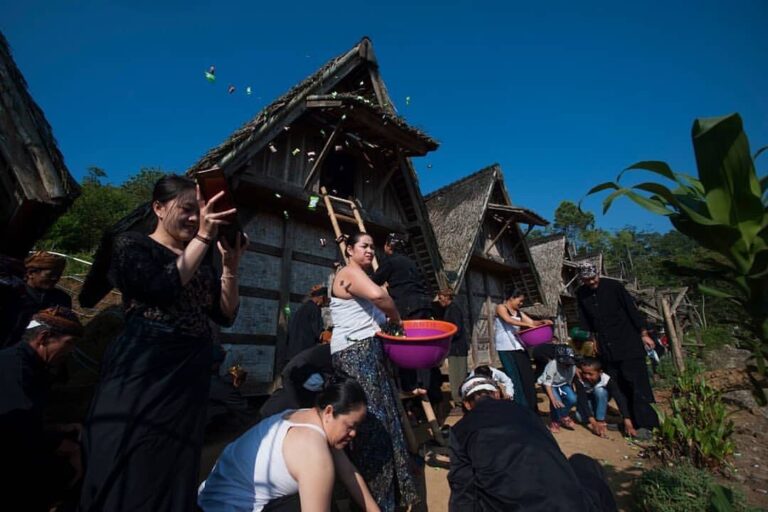 Ngadiukeun, a traditional ceremony to welcome the annual Kasepuhan Ciptagelar’s ...