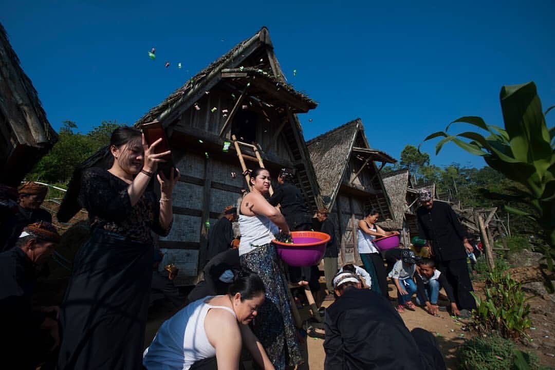 Ngadiukeun, a traditional ceremony to welcome the annual Kasepuhan Ciptagelar’s ...