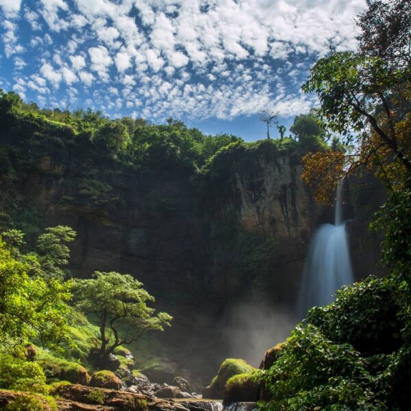 Mau ngerasain sensasi berada di air terjun ala Jurrasic World? Datang saja ke Cu...