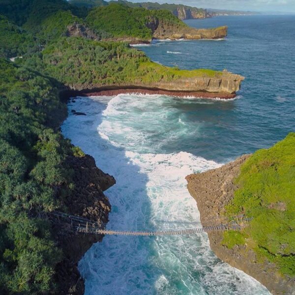 #explorejogja photo today by  Covering Jembatan Pulau Kalong, around Pantai Wedi...