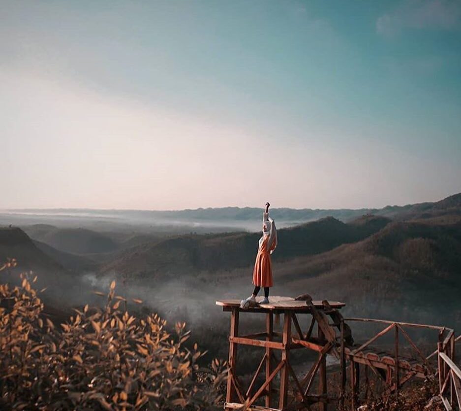 #explorejogja photo today by  taken at Bukit Panguk Kediwung, Dlingo, Bantul....