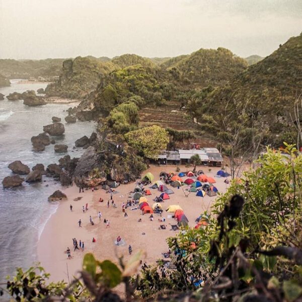 #explorejogja photo today by  taken at Pantai Ngrumput, Gunungkidul....