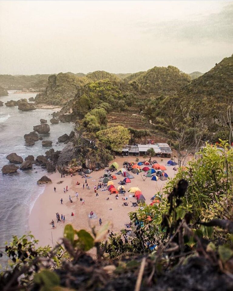 #explorejogja photo today by  taken at Pantai Ngrumput, Gunungkidul....