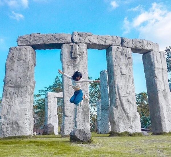 #explorejogja photo today by  taken at Stonehenge, Merapi....