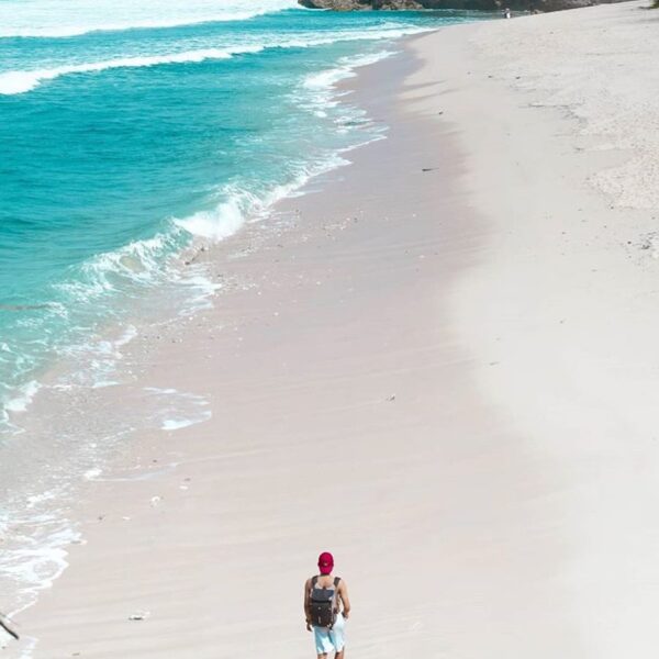 #explorejogja photo today by  taken at Pantai Watu Kodok, Gunungkidul....