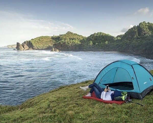 #explorejogja photo today by  taken at Pantai Widodaren, Gunungkidul....