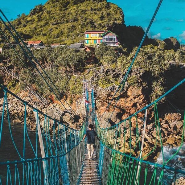#explorejogja photo today by  taken at Pantai Nglambor, Gunungkidul....
