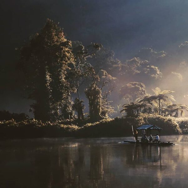 #exploresukabumi morning scene in Situ Gunung Lake taken by ...