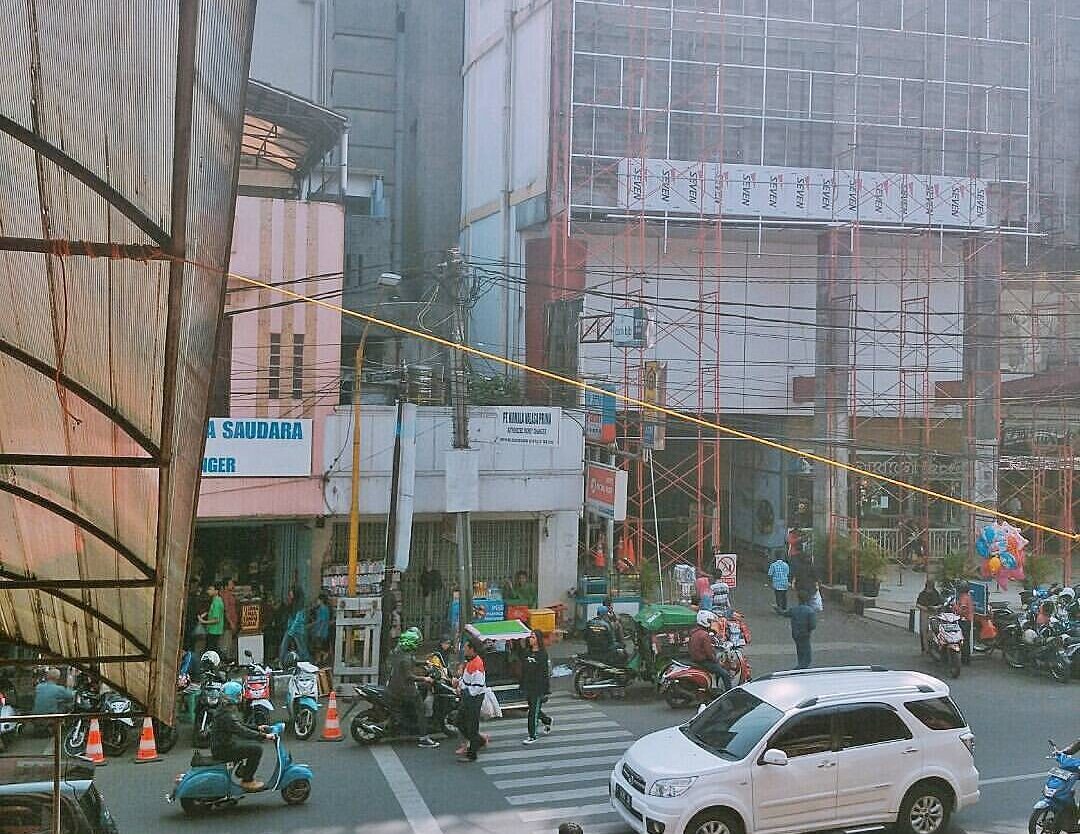 A different point of view of Jl. Ahmad Yani nicely taken by  #exploresukabumi...