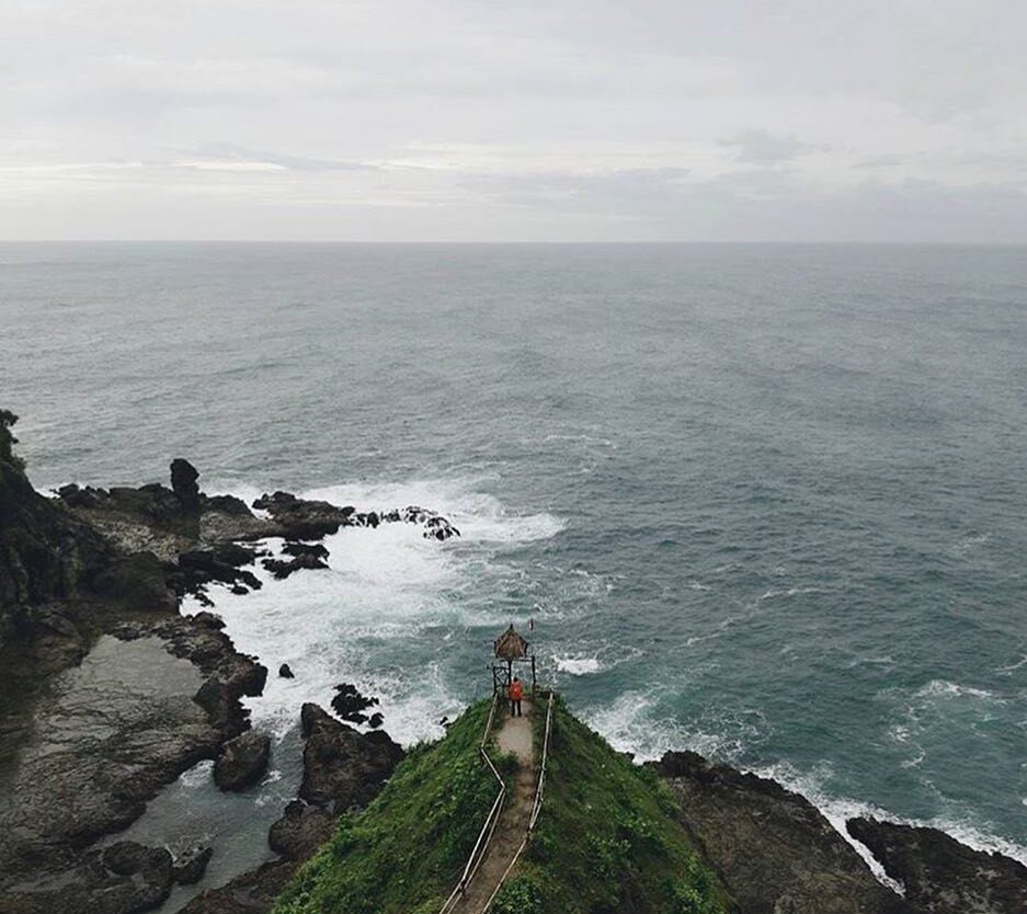 #explorejogja photo today by  taken at Pantai Siung, Gunungkidul....