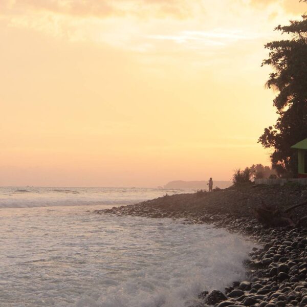 Weekend is just around the corner! Sunset scene in Cimaja by  #exploresukabumi...