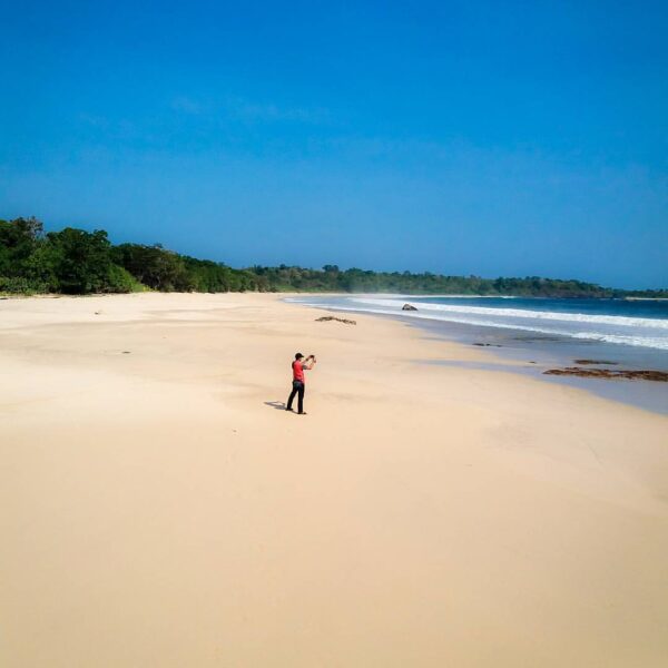 #exploresukabumi Standing Solo photo by  taken at Pantai Ombak Tujuh...