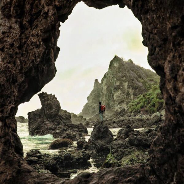 #explorejogja photo today by  taken at Pantai Watu Lumbung, Gunungkidul....