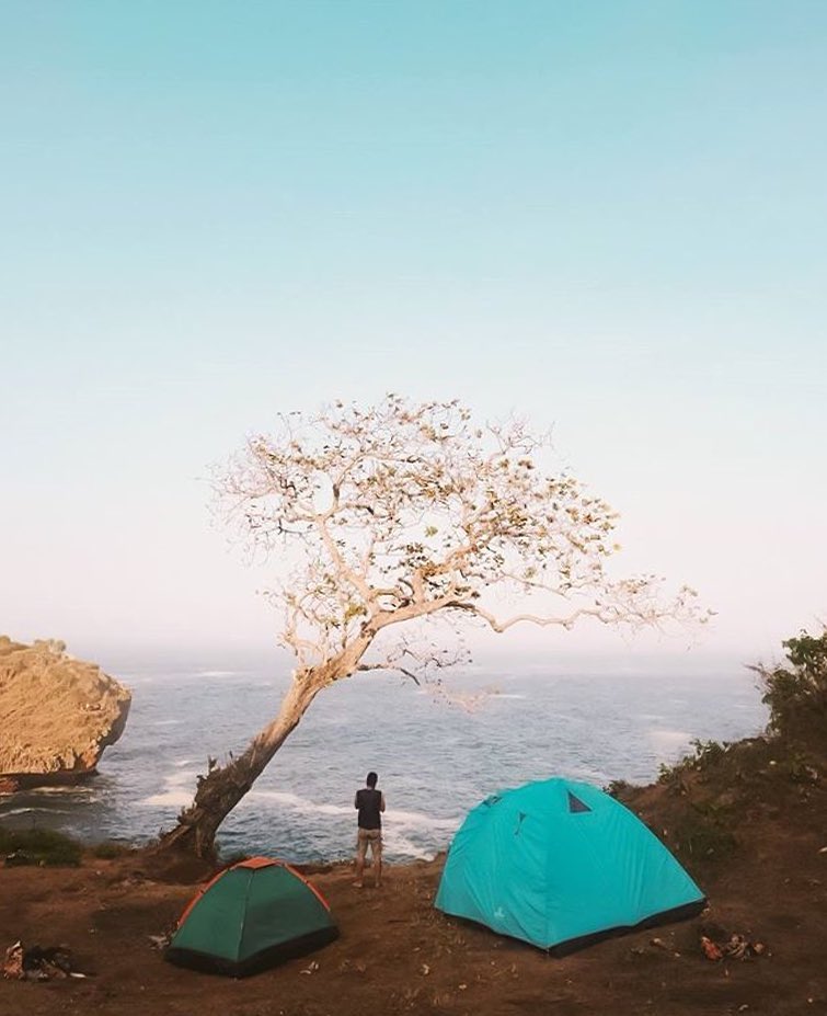 #explorejogja photo today by  taken at Pantai Kesirat, Gunungkidul....
