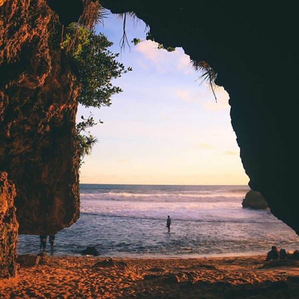 #explorejogja photo today by  taken at Pantai Kukup, Gunungkidul....