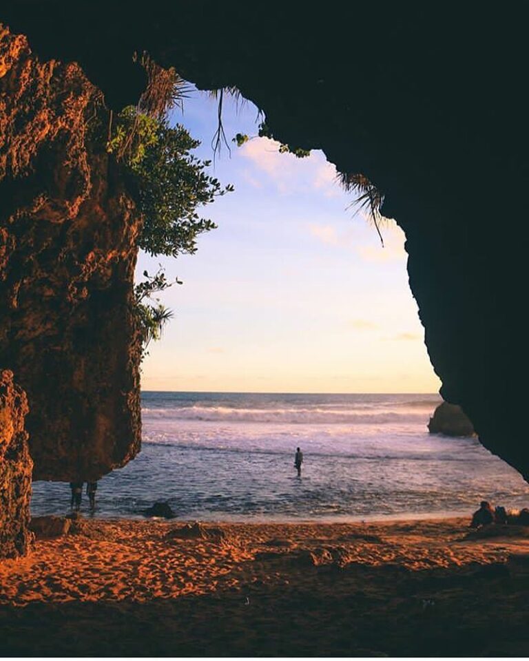 #explorejogja photo today by  taken at Pantai Kukup, Gunungkidul....