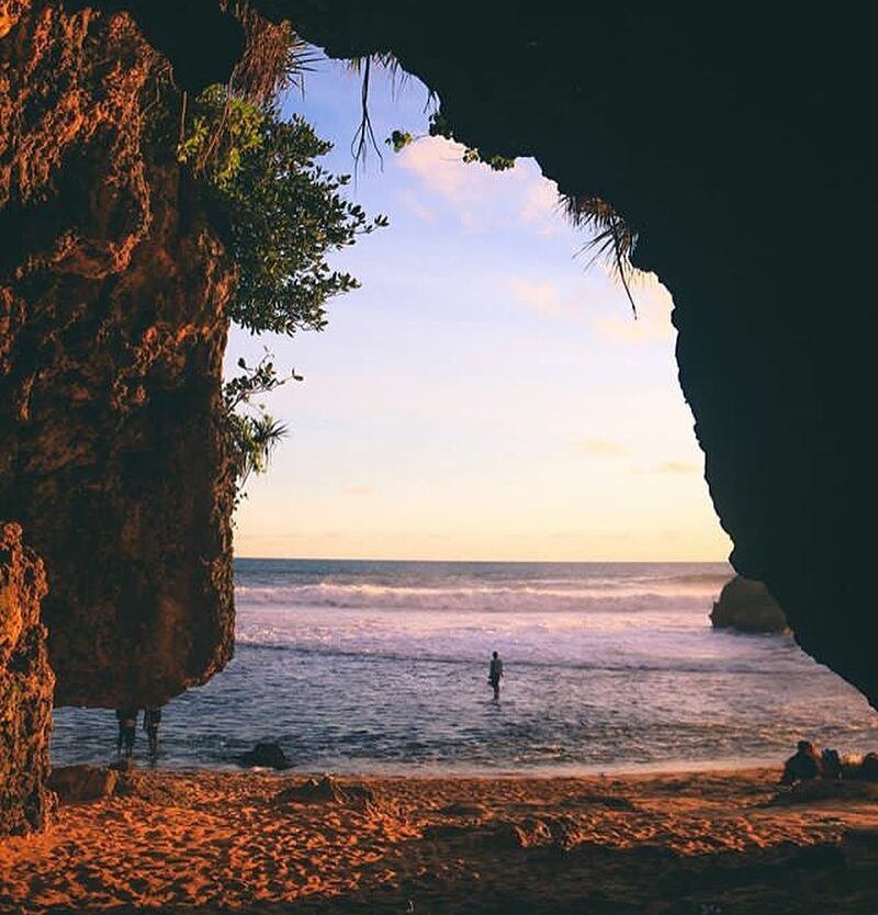 #explorejogja photo today by  taken at Pantai Kukup, Gunungkidul....