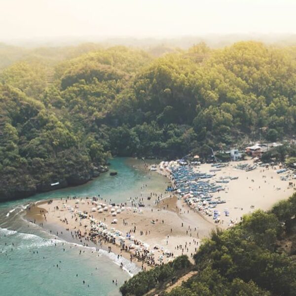 #explorejogja photo today by  taken at Pantai Baron, Gunungkidul....