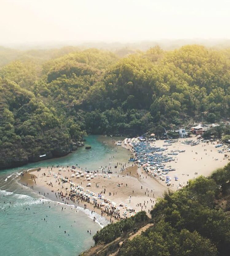 #explorejogja photo today by  taken at Pantai Baron, Gunungkidul....