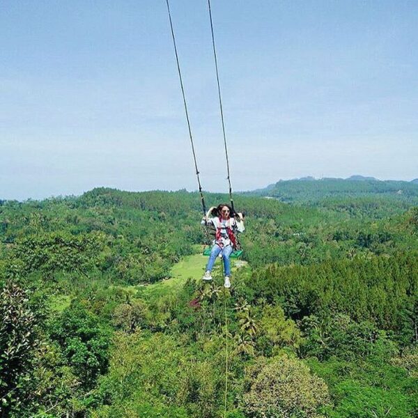 #explorejogja photo today by  taken at Ayunan Langit Watu Jaran, Desa Wisata Pur...