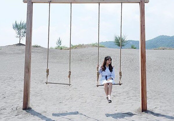 #explorejogja photo today by  taken at Gumuk Pasir, Bantul....