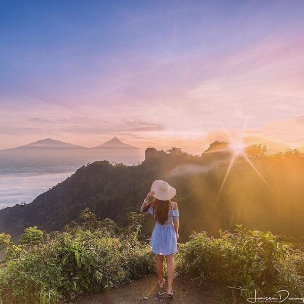 #explorejogja photo today by  taken at Puncak Suroloyo, Kulonprogo....