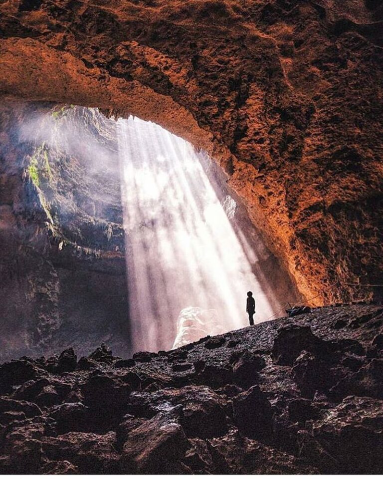 #explorejogja photo today by  taken at Goa Jomblang, Gunungkidul....
