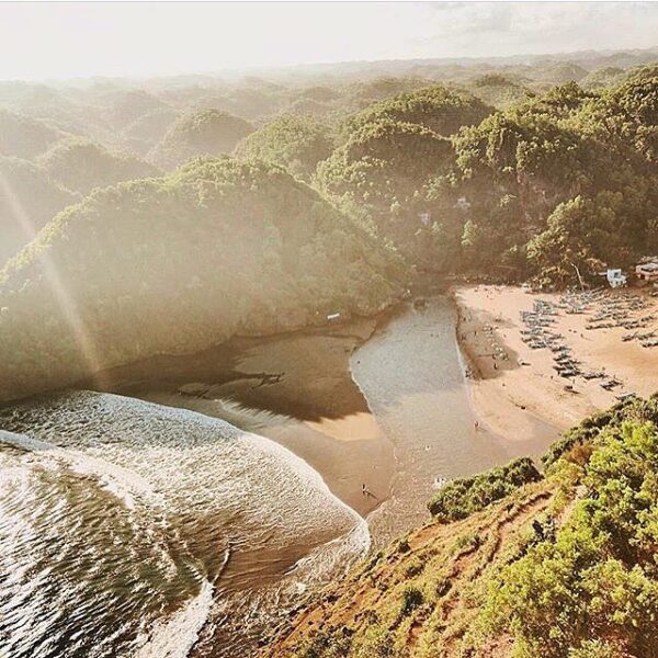 #explorejogja photo today by  taken at Pantai Baron, Gunungkidul....