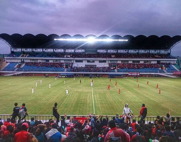 #explorejogja photo today by  taken at Stadion Maguwoharjo, sleman, covering Ind...