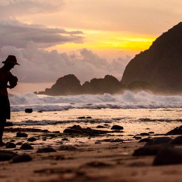 Bias keemasan telah mewarnai Pasir Putih Pantai Malikan (Papuma) di kabupaten Je...