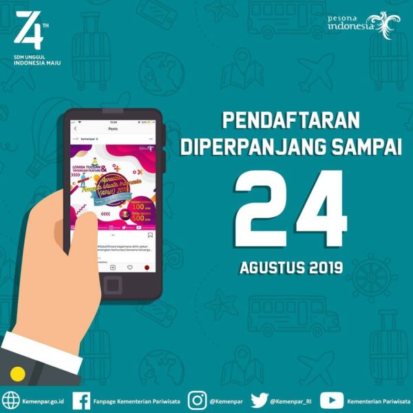 Hallo Sobat Pesona, Ikut Yuk Lomba APWI 2019!
. 
Apa sih APWI itu ? Yaitu Anuger...