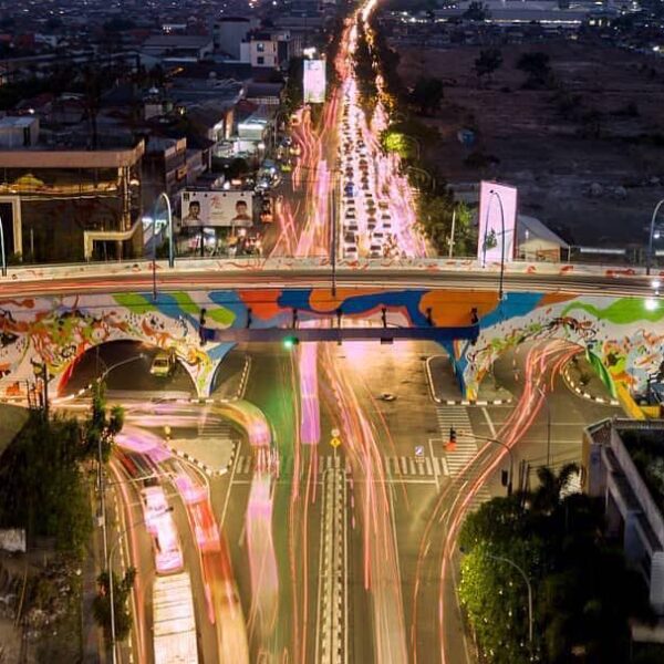 Colourful city for cheerful citizens. Antapani Overpass captured by  
#exploreba...