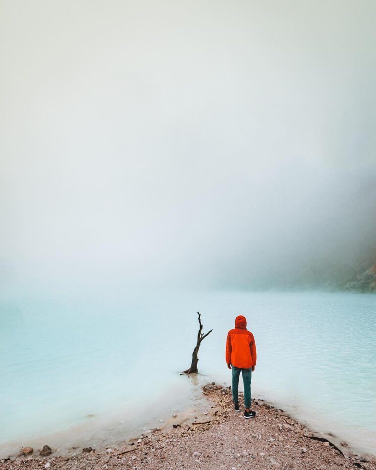 Serene view of Kawah Putih taken by  #explorebandung...