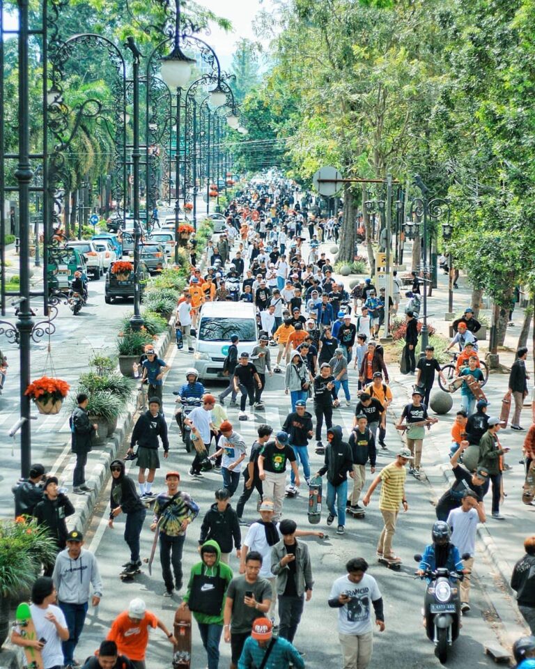 The crowd of International Skateboarding Day: Bring your gear and let's gather u...
