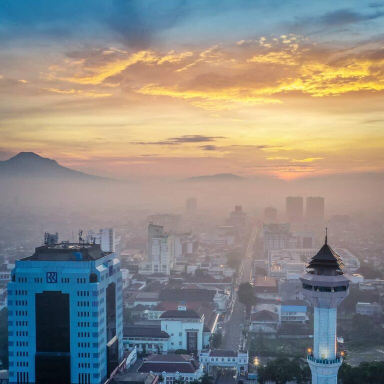 The warmth of the sun, the cold blanket of mist, meet in the middle. What a surr...