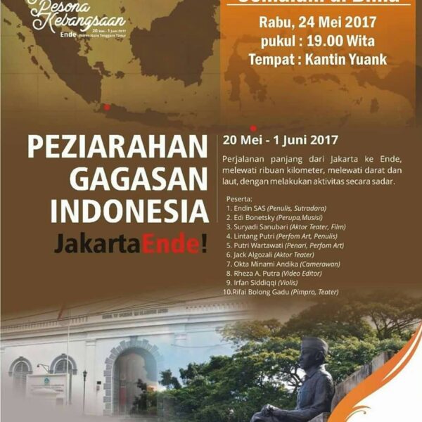 #ebevent 
PEZIARAHAN GAGASAN INDONESIA : Jakarta-Ende!

Kebangkitan nasional yan...