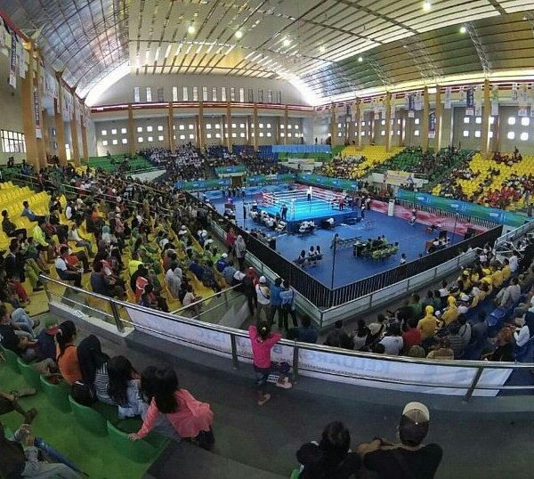 19 September 2016 - Suasana hari pertama babak penyisihan cabang olahraga tinju ...