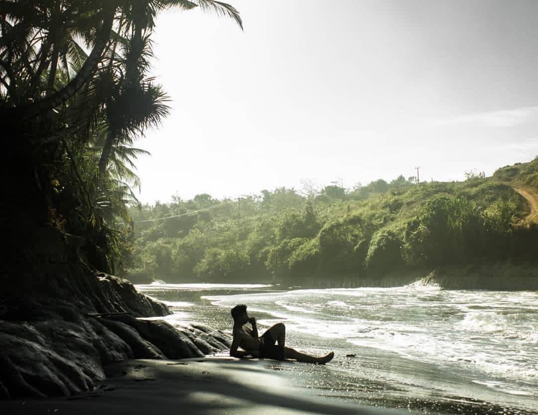 A laid back mood perfectly portrayed by  at Pantai Karang Bolong. #exploresukabu...