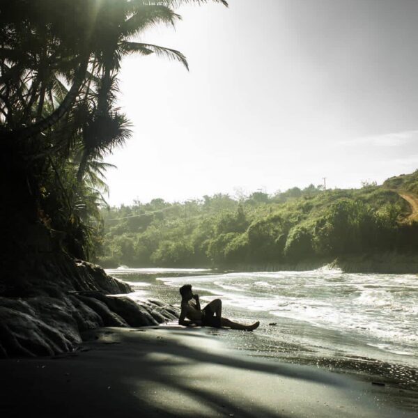 A laid back mood perfectly portrayed by  at Pantai Karang Bolong. #exploresukabu...