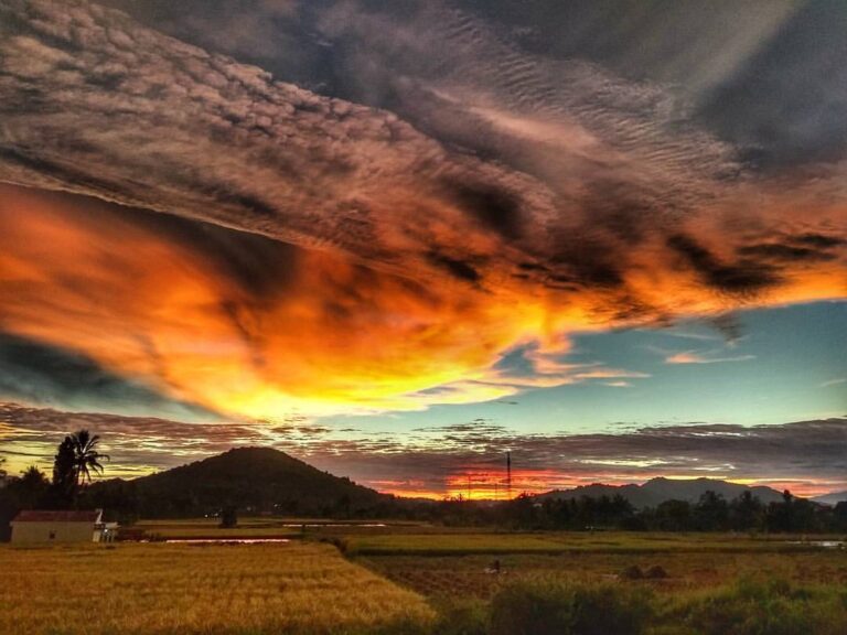 Cloudy sky today, no longer carrying rain or storm, but to add color to sunset s...