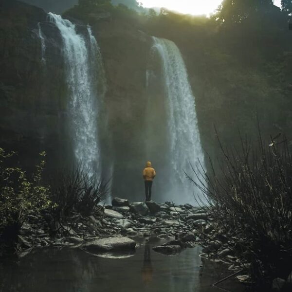 Have seen Curug Sodong from this angle? A dreamy scene by  #exploresukabumi...